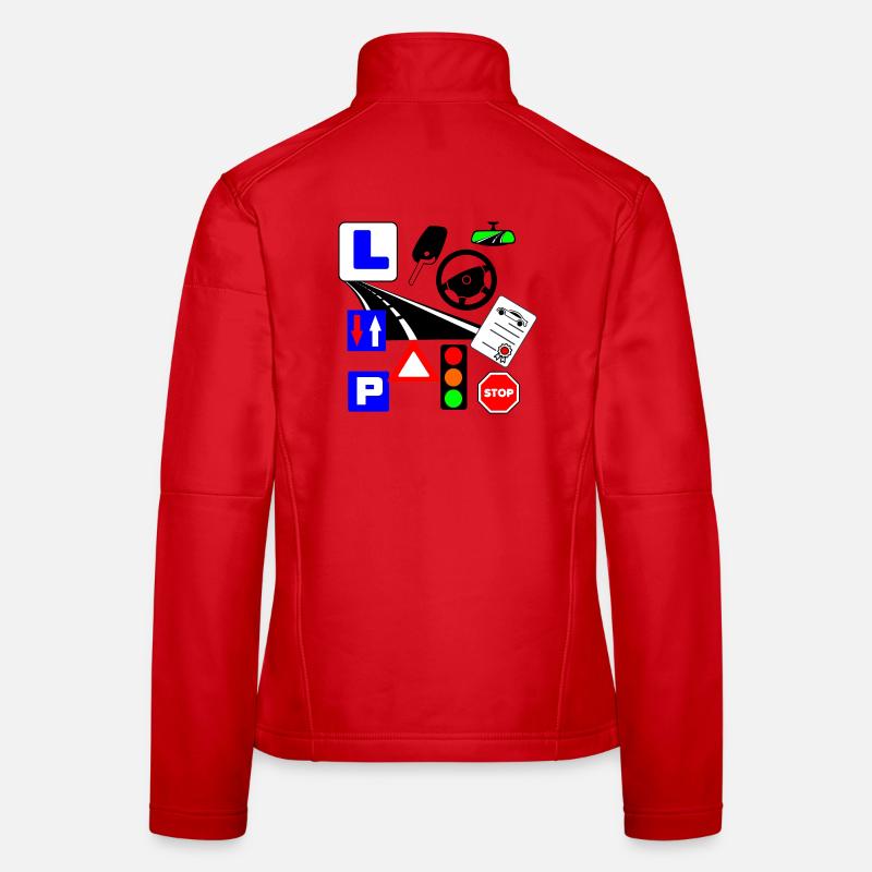 Leçons de circulation Veste en tissu softshell Femme