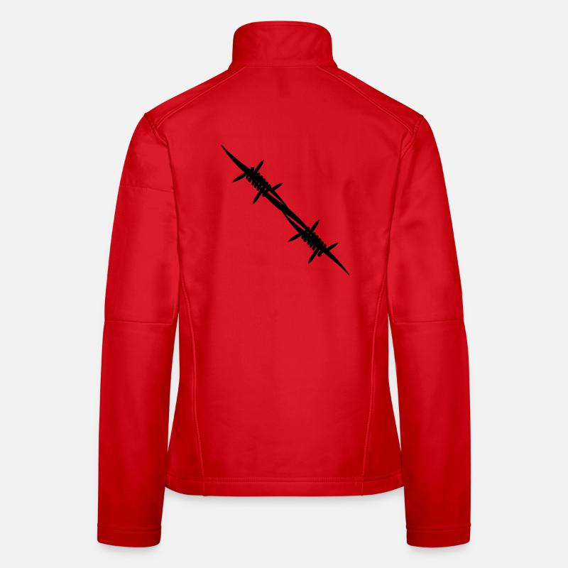 Barbed wire coupling piece Women's Softshell Jacket