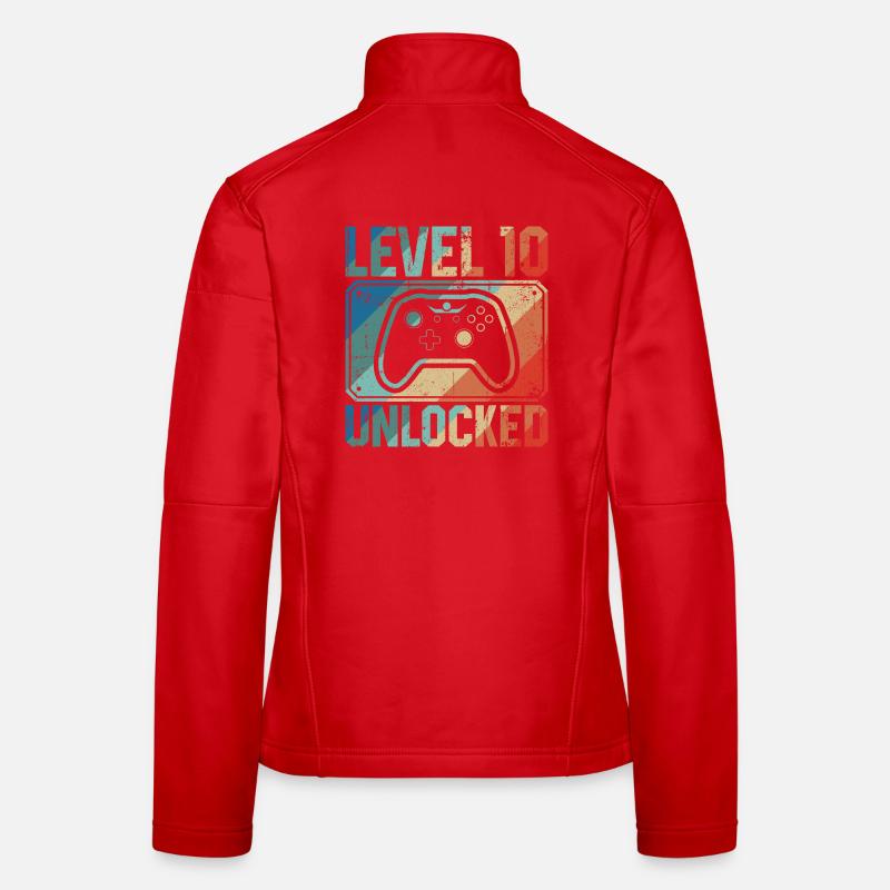 Level 10 freigeschalteter Controller Frauen Softshelljacke