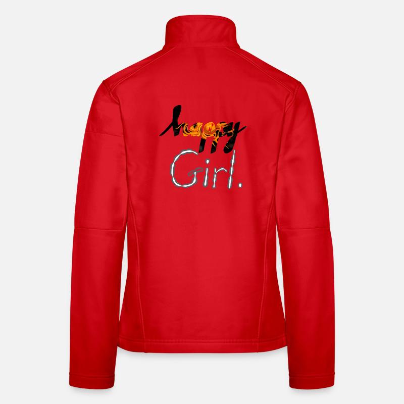 fille heureuse Veste en tissu softshell Femme