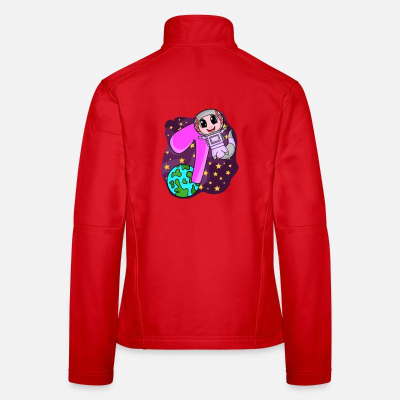 7. Geburtstag - 7 Jahre Astronaut Mädchen Geschenk Frauen Softshelljacke