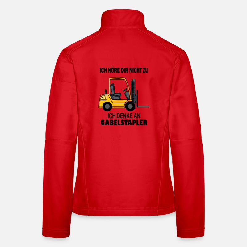 Staplerfahrer Gabelstapler Lager Logistik - Frauen Softshelljacke - Rot