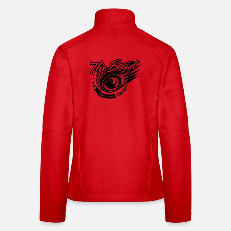 Graphiques de The Beast Wheel Rush Veste en tissu softshell Femme