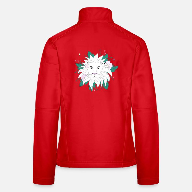 Botanischer Löwe Frauen Softshelljacke