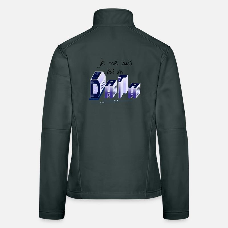 Je ne suis pas un DATA Veste en tissu softshell Femme
