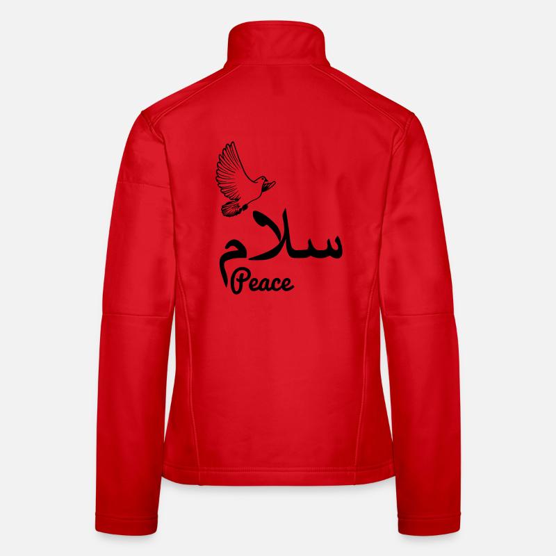 Arab peace with dove peace Women's Softshell Jacket
