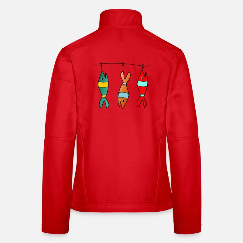 SARDINE. FISH. APRIL FOOL. EASTER. OCEAN Women's Softshell Jacket