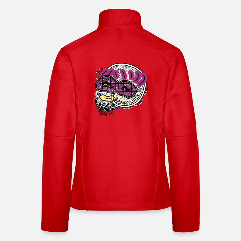 Comic-Mann - Frauen Softshelljacke - Rot