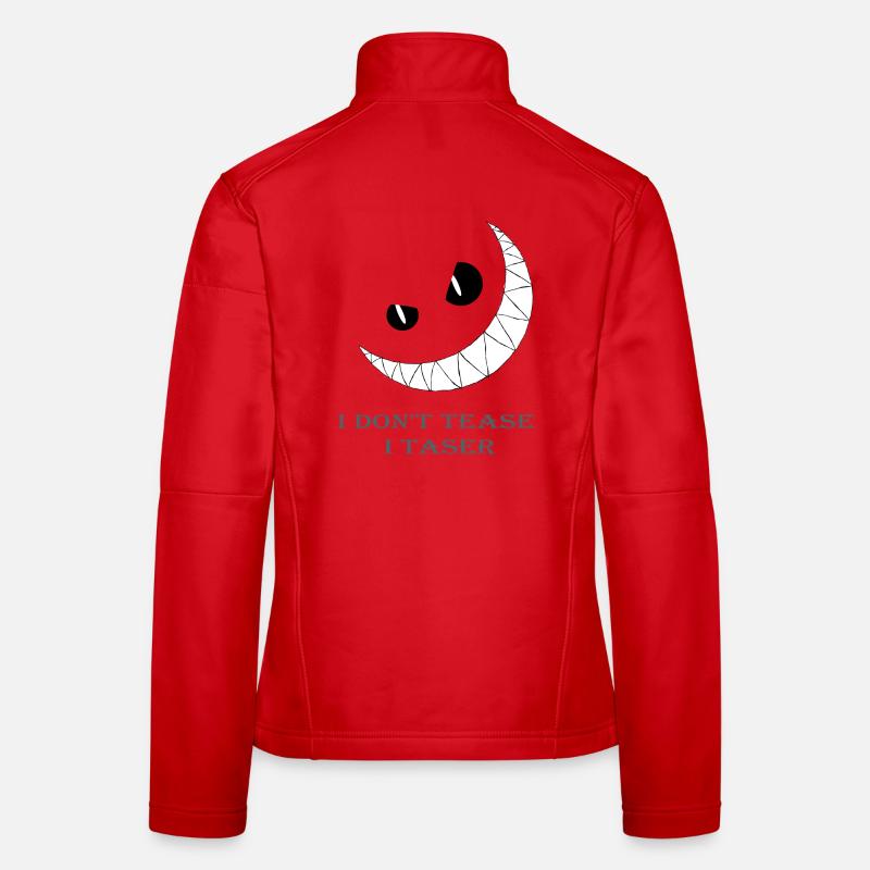 Seid gewarnt - Frauen Softshelljacke - Rot