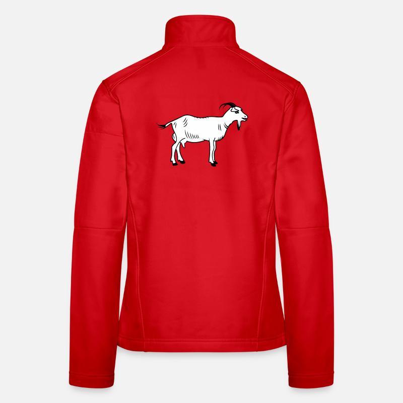 Chèvre blanche Veste en tissu softshell Femme