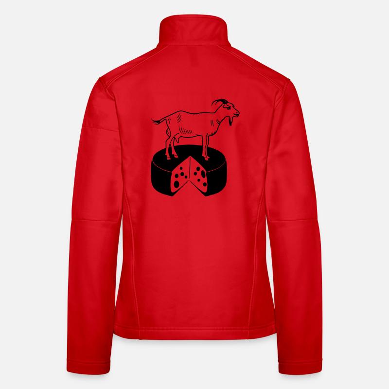 Chèvre sur fromage Veste en tissu softshell Femme