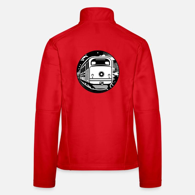 Locomotive, train, chemin de fer Veste en tissu softshell Femme