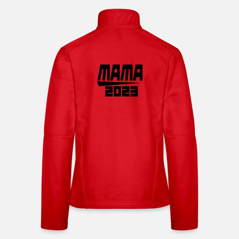 Mama 2023 Mutter Schwangerschaft Geschenk Frauen Softshelljacke