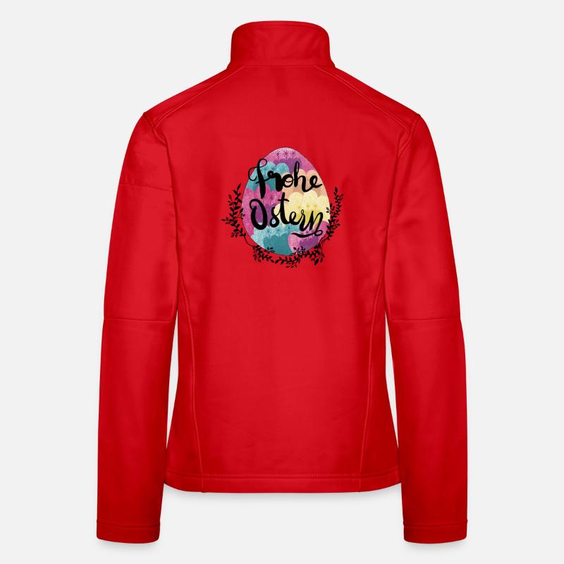 Easter Egg Flowers Happy Easter Women's Softshell Jacket