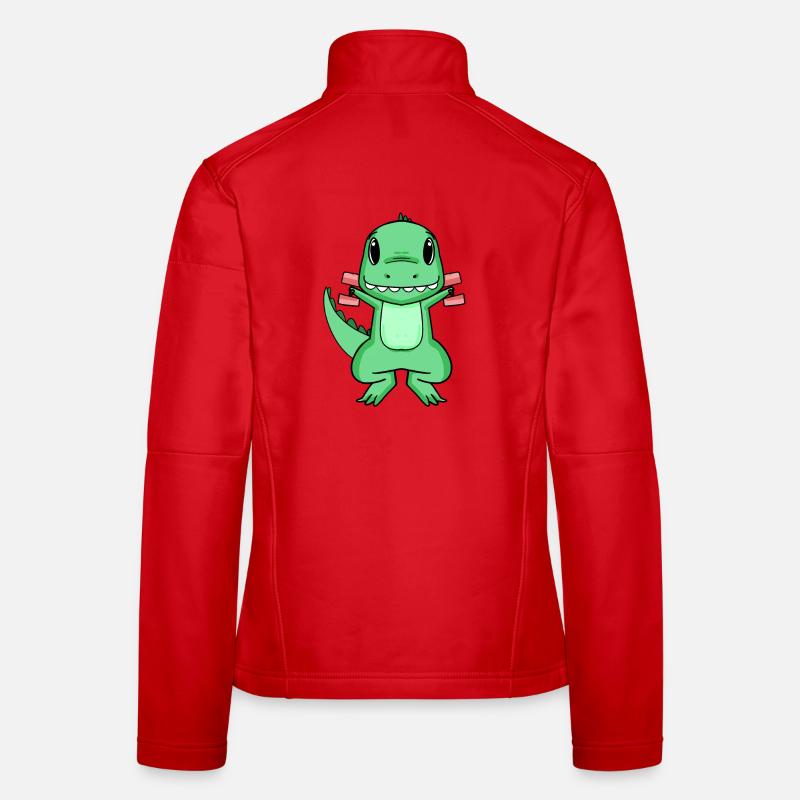 Dino Hantel Training Krafttraining Geschenk Frauen Softshelljacke