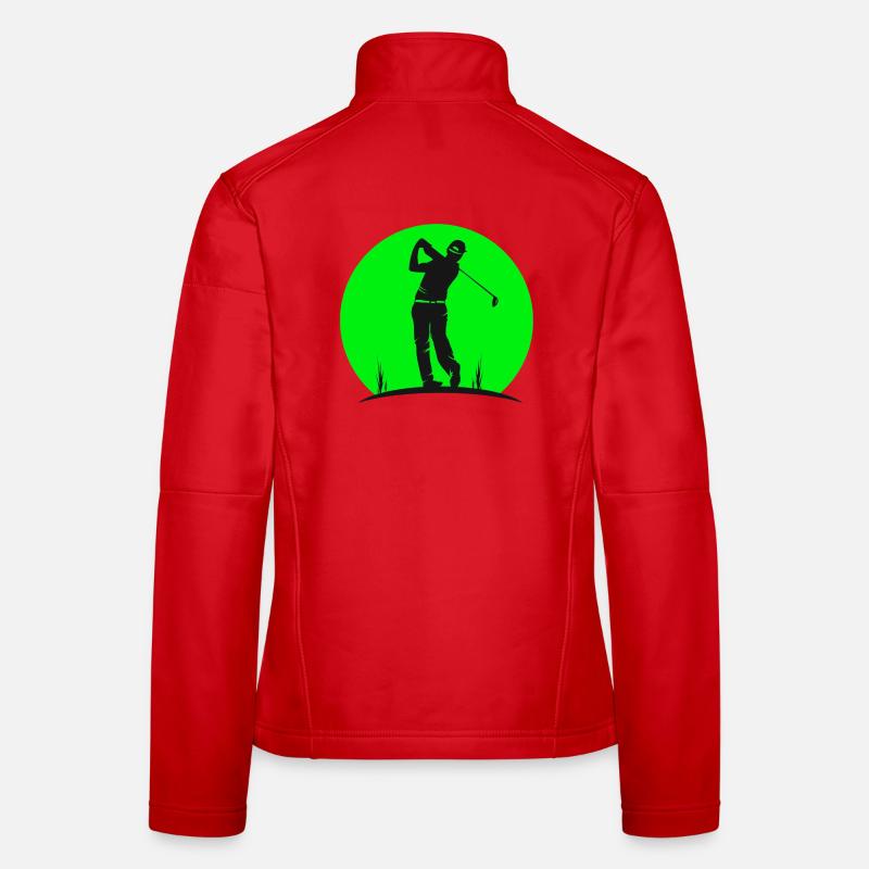 Golf, Golf, Vintage Golf Frauen Softshelljacke