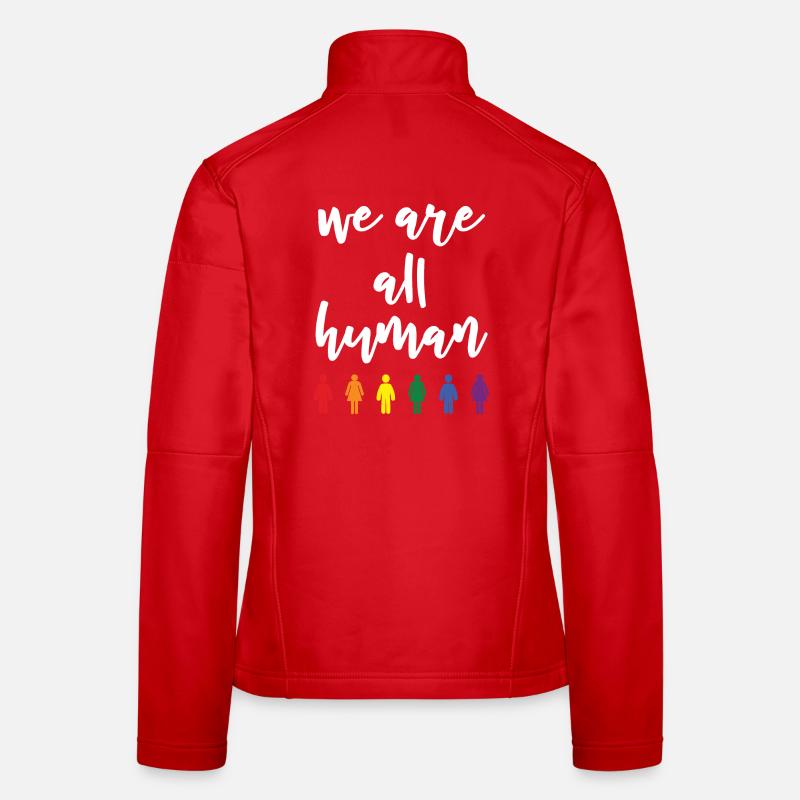 Pride Month - We Are All Human Women's Softshell Jacket