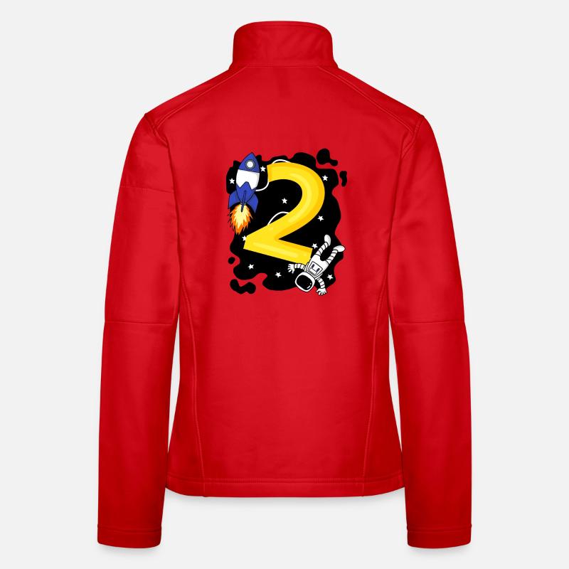 2 Birthday Boy Astronaut - two years Women's Softshell Jacket