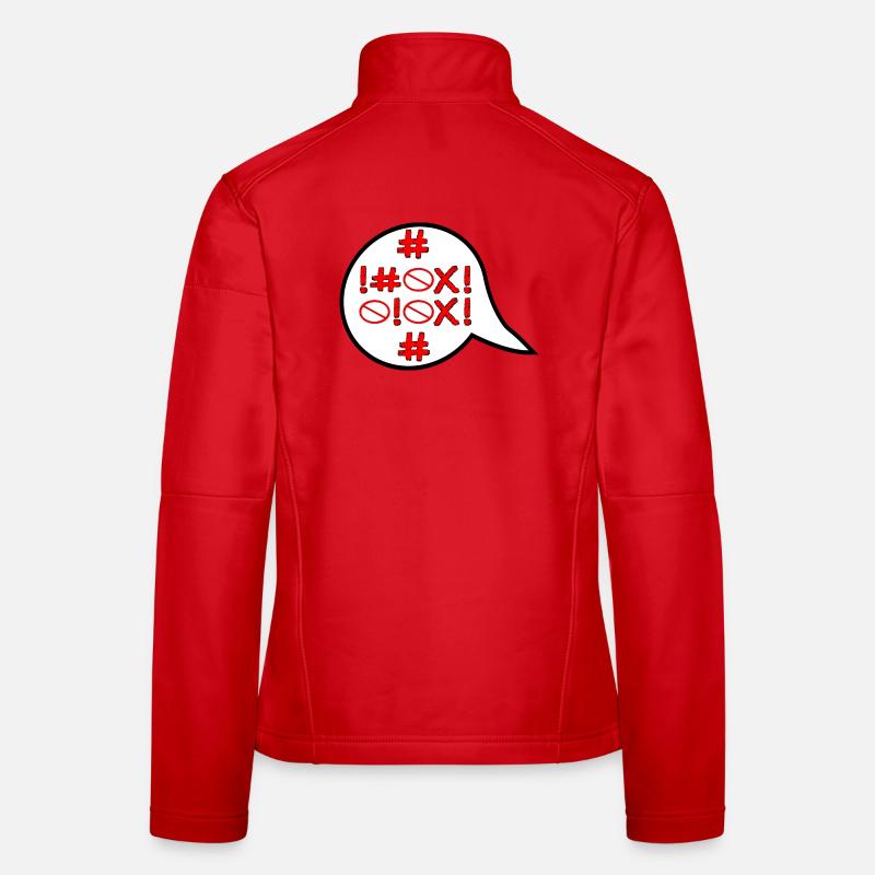 VERBOTEN - WÜTEND WUT - EMOTIONEN - Frauen Softshelljacke - Rot