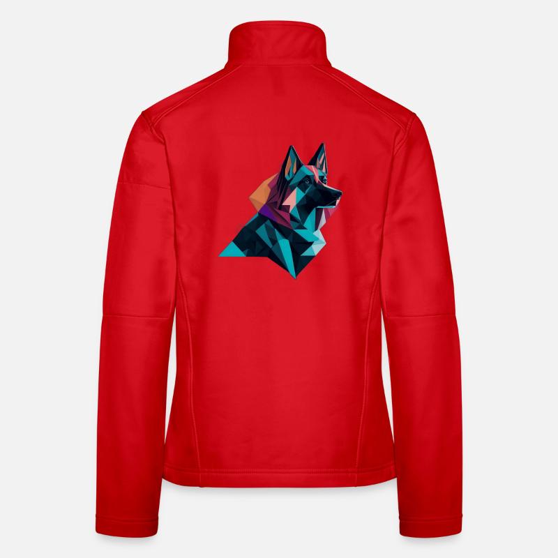 Schäferhund Frauen Softshelljacke