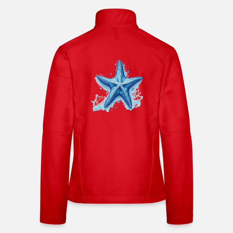 Étoile de mer Veste en tissu softshell Femme