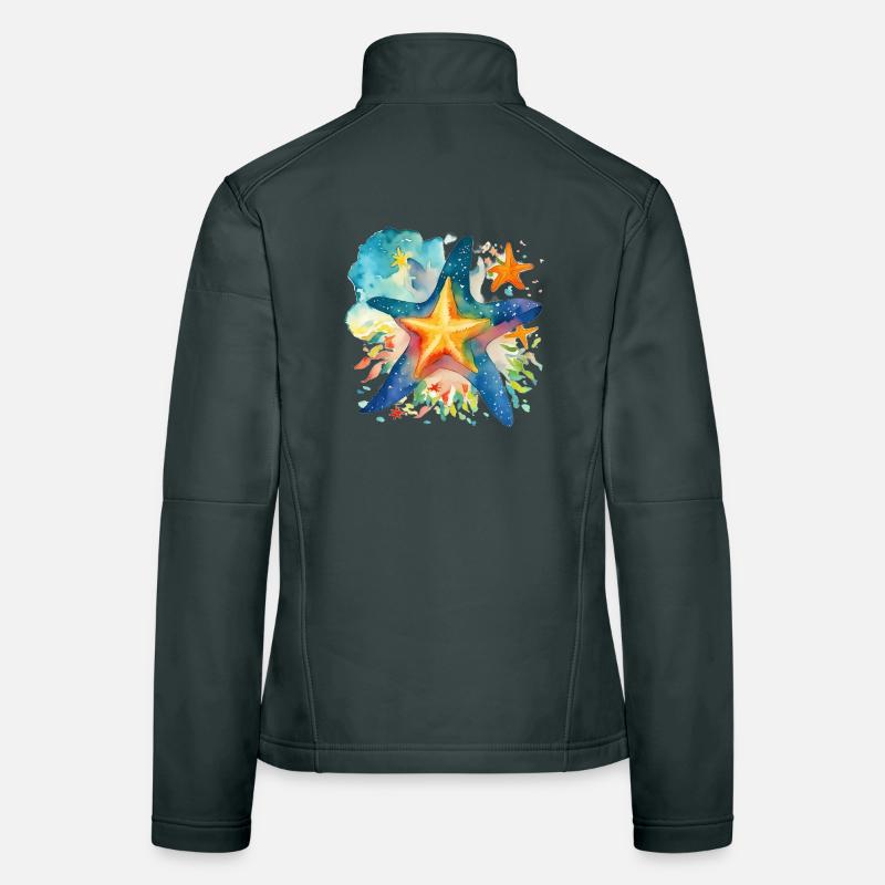 Étoile de mer Veste en tissu softshell Femme