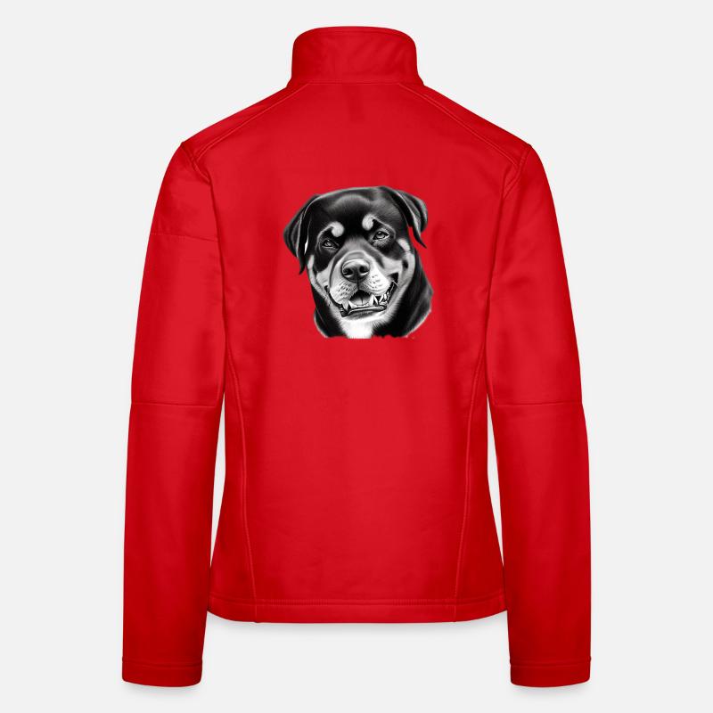 Wunderschöner Rottweiler Frauen Softshelljacke