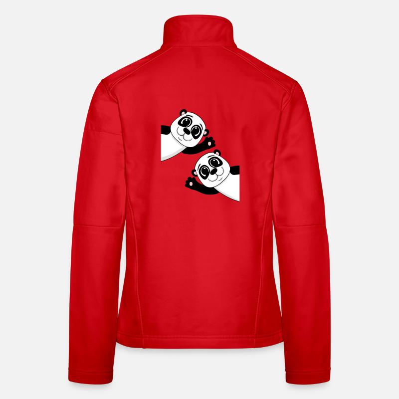 Niedliche Pandas Frauen Softshelljacke