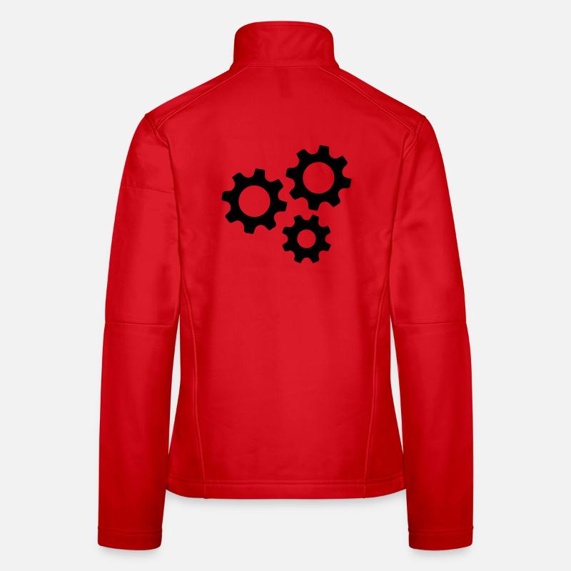 Gear Gearwheel Machines Work Women's Softshell Jacket