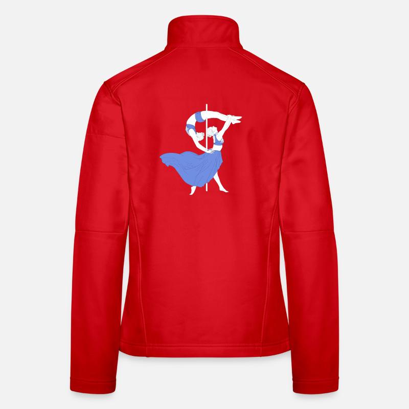Pole Dance Blue Impression Women's Softshell Jacket