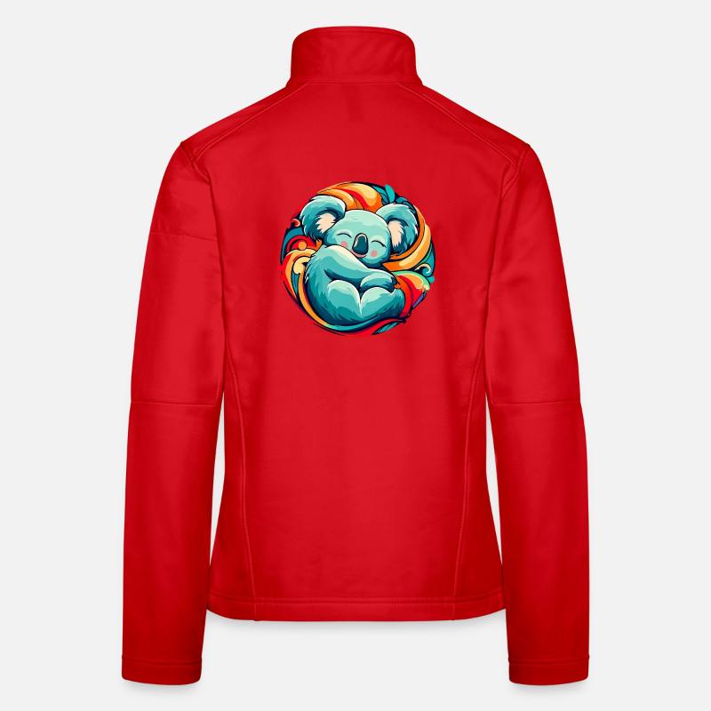 Koala sleeps Women's Softshell Jacket