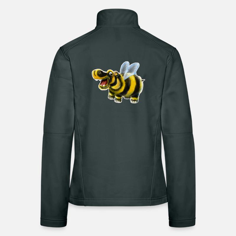 Das Hummel-Nilpferd Frauen Softshelljacke
