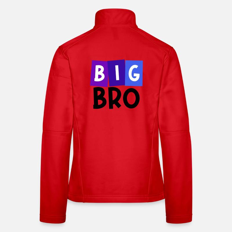 Stolzer Großer Bruder Bruderherz Statement Bro Frauen Softshelljacke