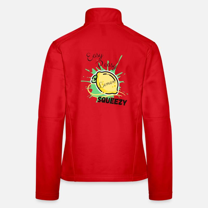 Zitrone Easy Peasy Lemon Squeezy Frauen Softshelljacke