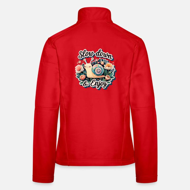 slow down an enjoy Frauen Softshelljacke