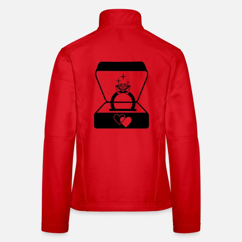 Juwelier Ehering in Box Frauen Softshelljacke