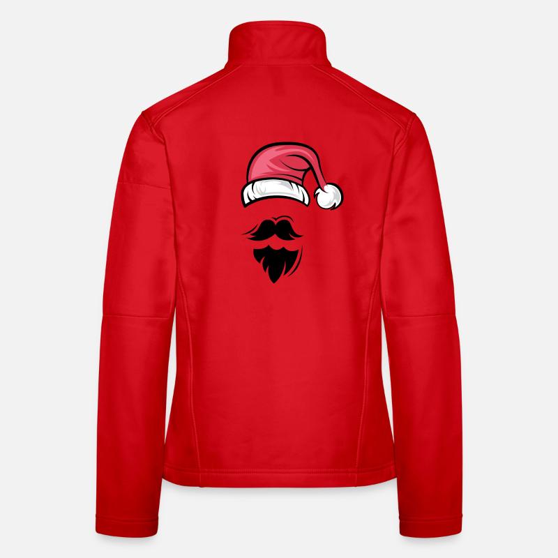 Santa Claus Santa Claus Hat Beard Beards icon Women's Softshell Jacket