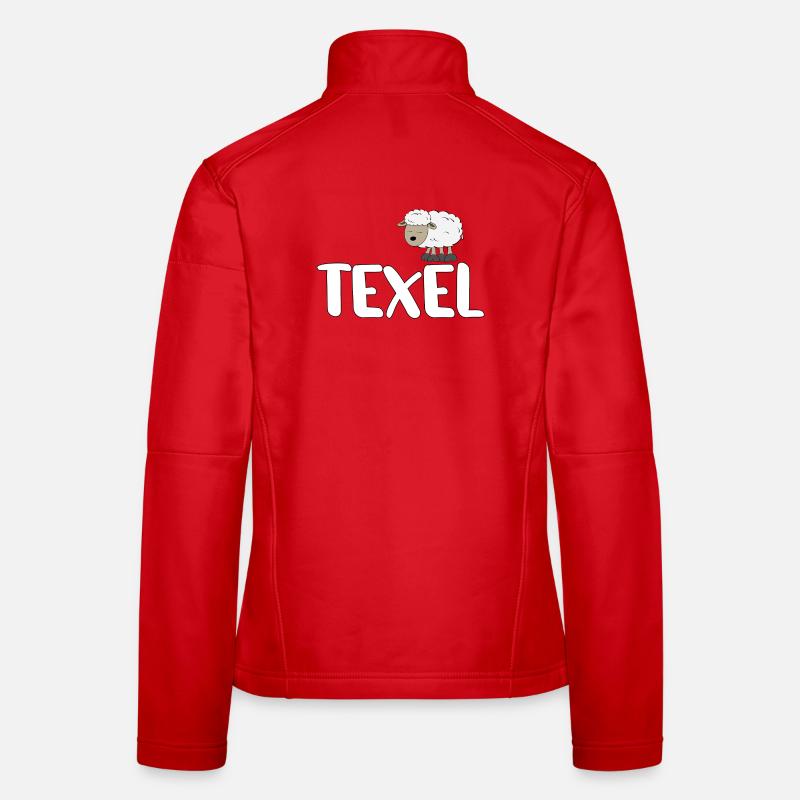 Schaf Texel (bunte Version) Frauen Softshelljacke