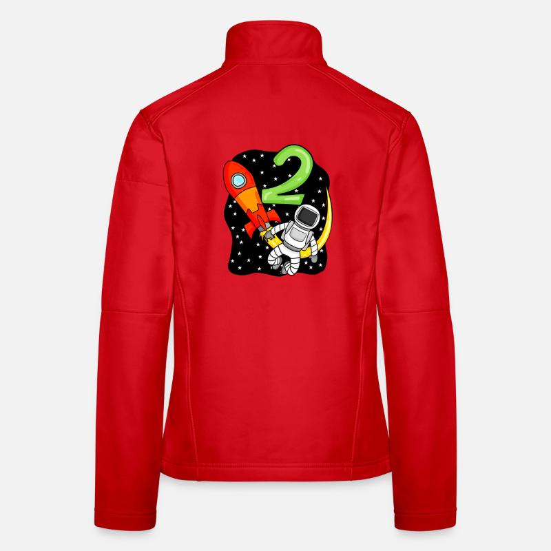 2 Anniversaire Garçon Astronaute Veste en tissu softshell Femme