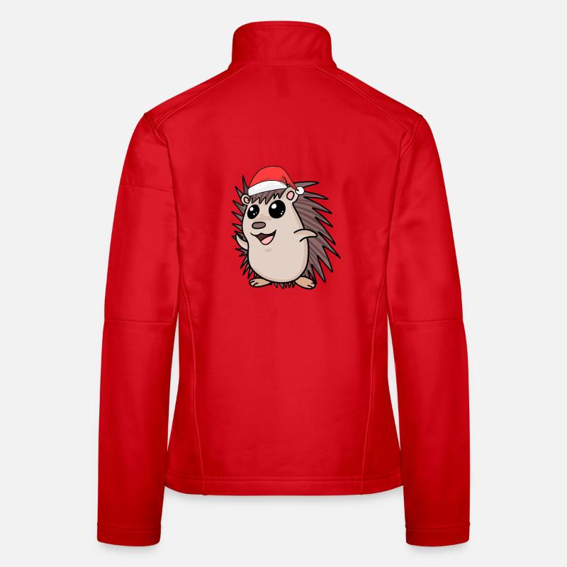 Igel Weihnachten Frauen Softshelljacke