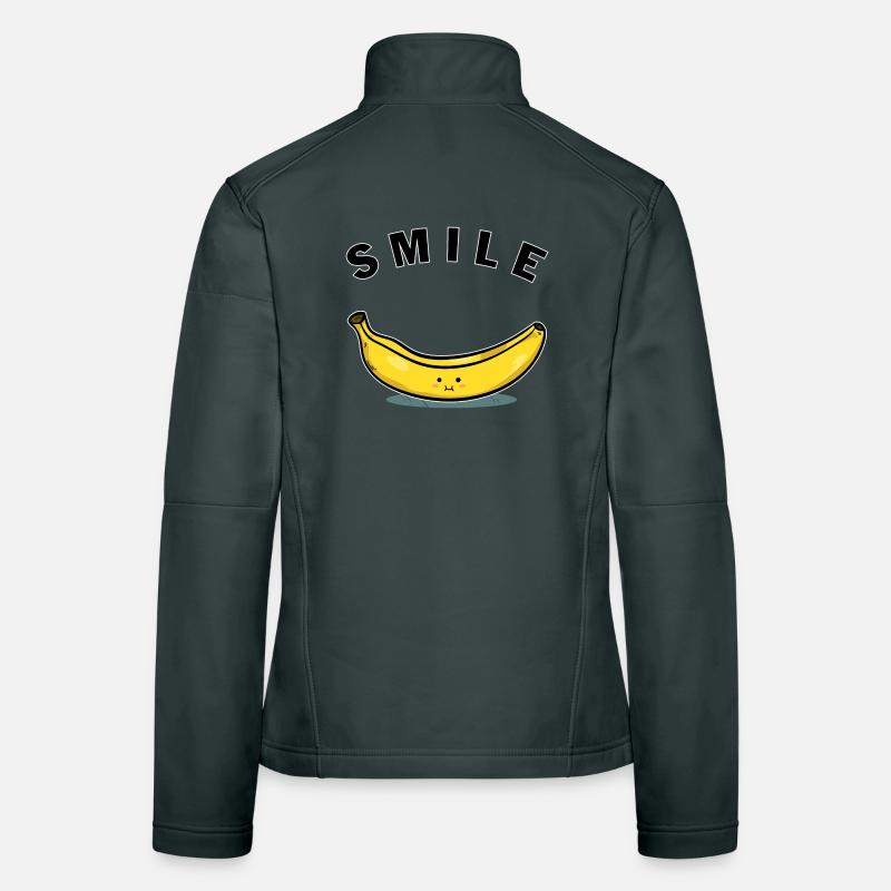 Sourire de banane Veste en tissu softshell Femme