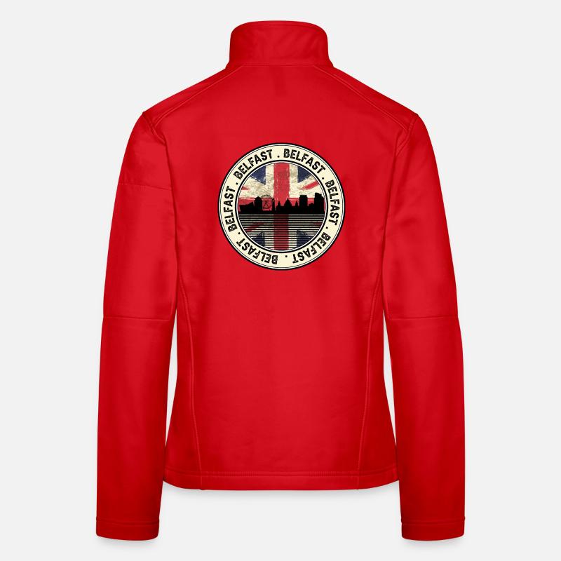 Belfast Union Jack Roundel Women's Softshell Jacket