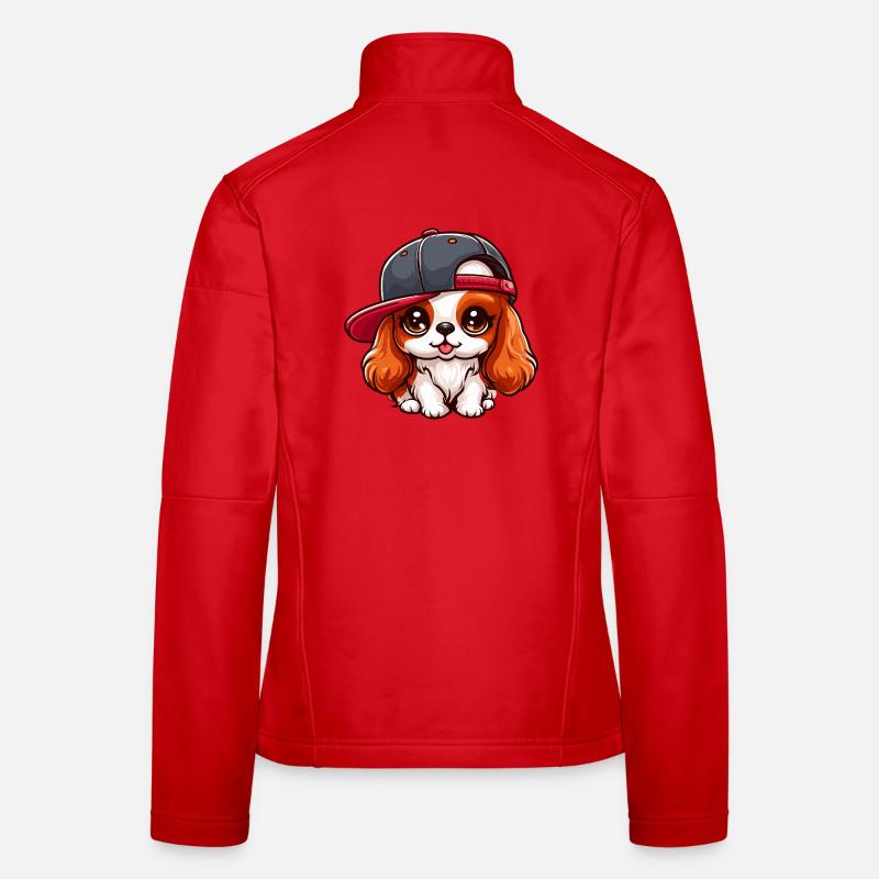 Chien Cavalier King Charles chien mignon Veste en tissu softshell Femme