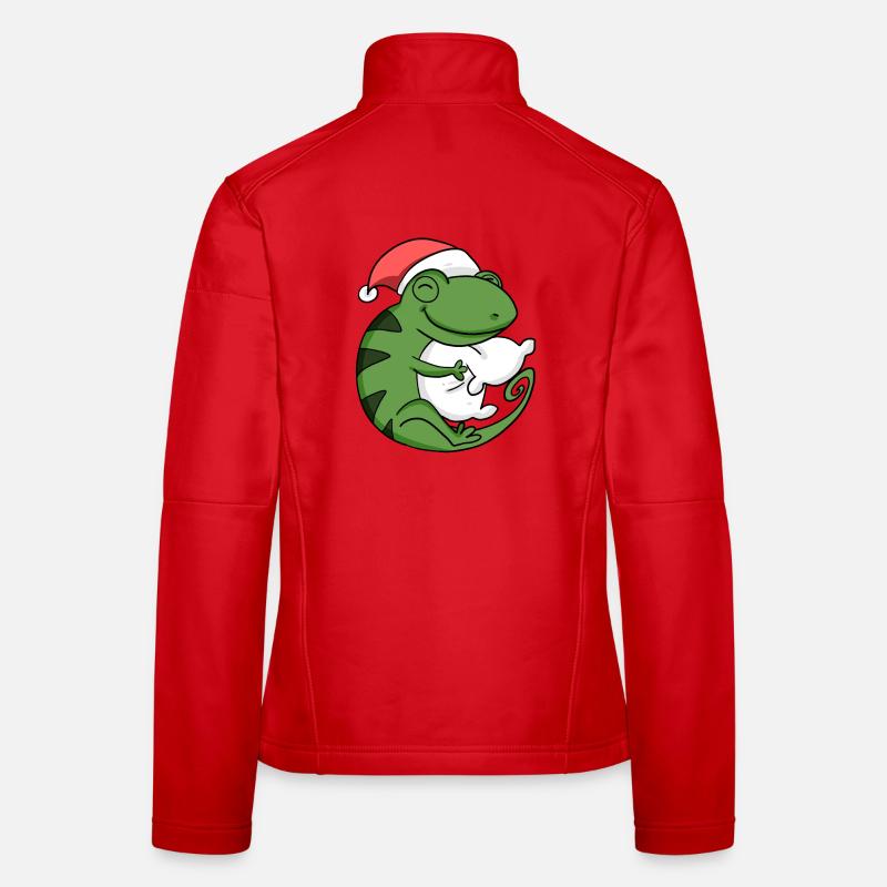 Chameleon Christmas Women's Softshell Jacket