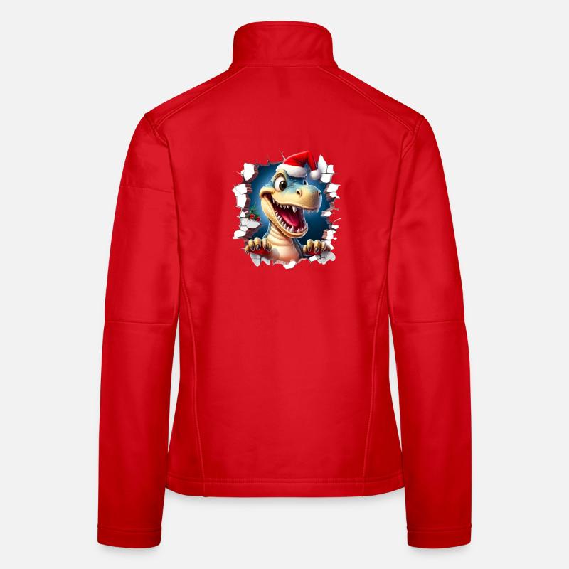 Percée de Noël chez les Dinos Veste en tissu softshell Femme