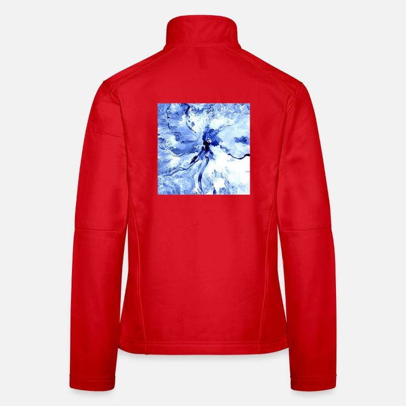 Blaues Bild Frauen Softshelljacke