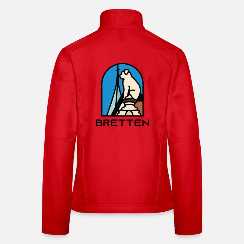 Bretten - Brettener Hundle - Frauen Softshelljacke - Rot