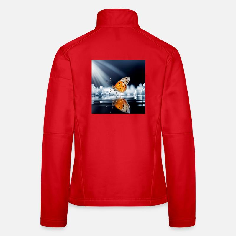 Papillon Veste en tissu softshell Femme