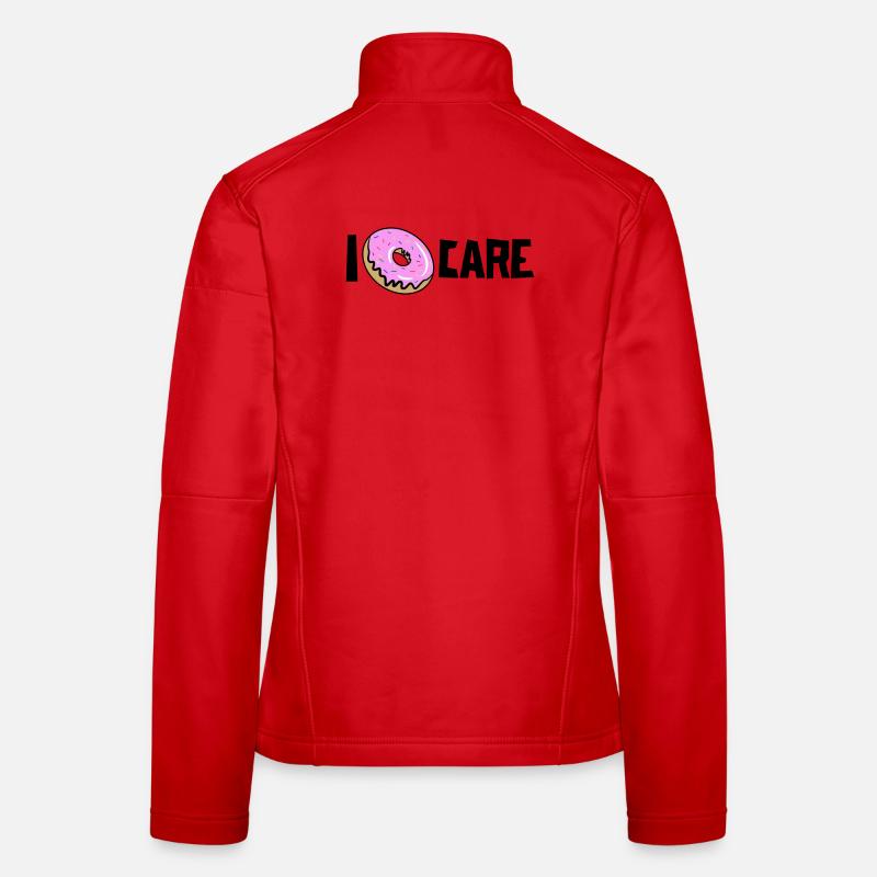Quoi qu’il en soit, le beignet de déclaration drôle n’a pas d’importance pour moi Veste en tissu softshell Femme