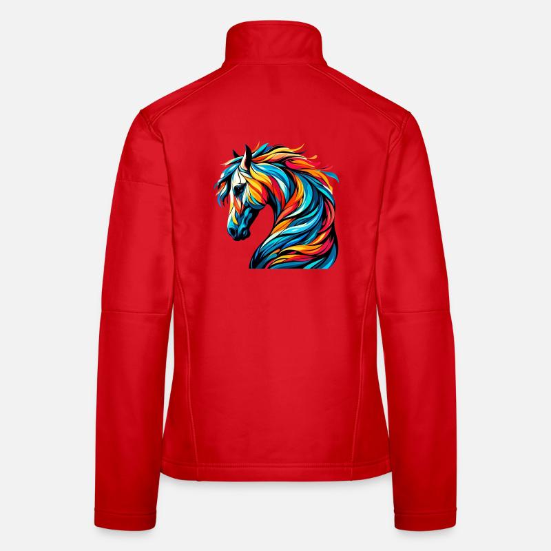 Cheval Veste en tissu softshell Femme